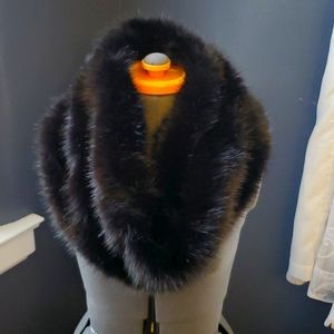 Faux Fur Shawl, Faux Fur Scarf, Faux Fur Warmer